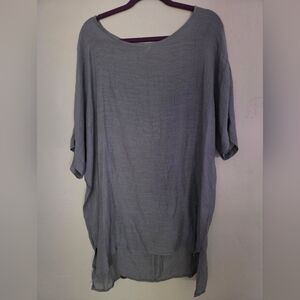 Misook Gray Women's Long Sleeveless Top